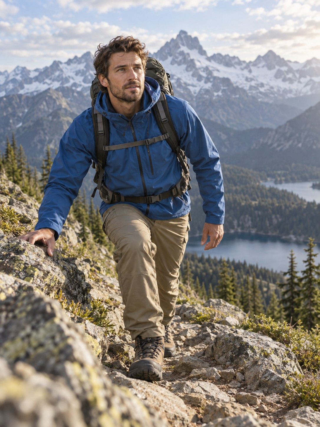 Outdoor & Hiking worn by a sportswear model
