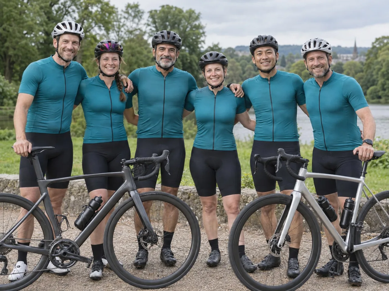 Custom Cycling Apparel editorial photograph
