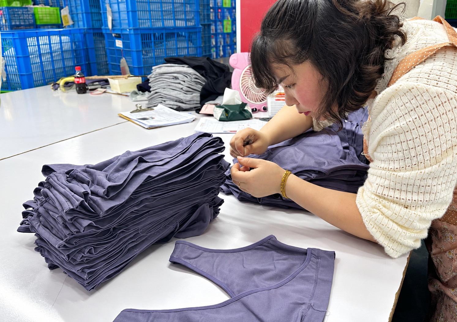 Sportxia garment inspection at the factory