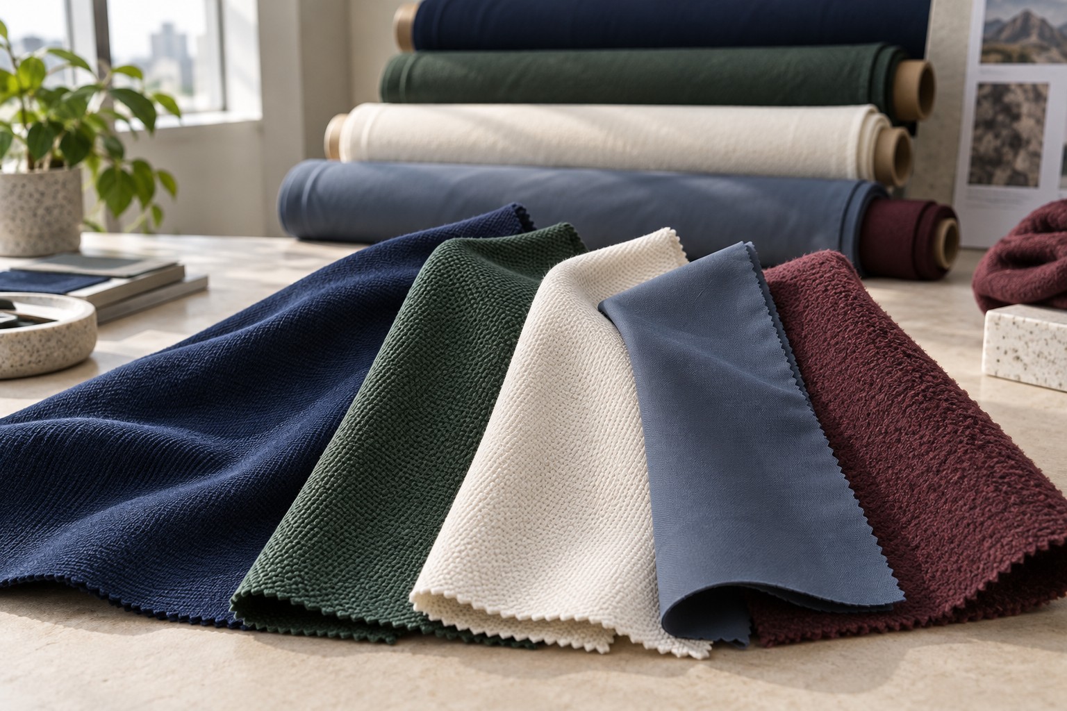 Fabric Selection & Material Sourcing for custom sportswear