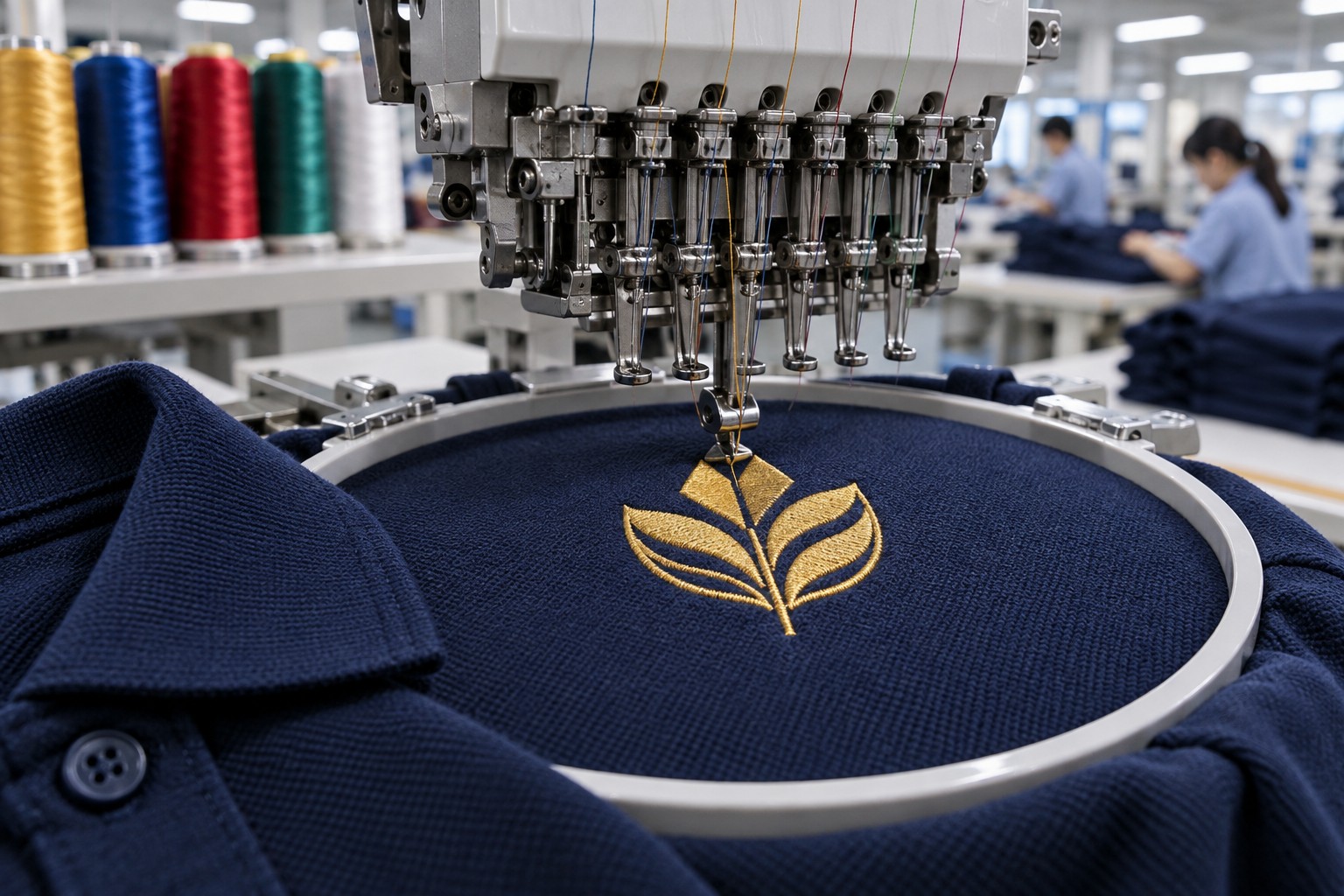 Regular Embroidery sample and process