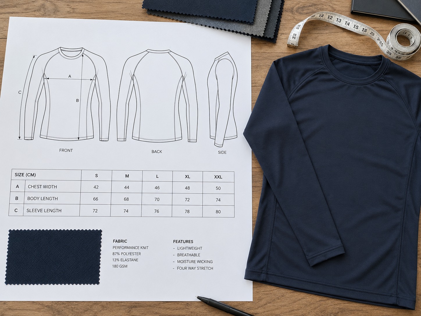 Tech Pack & Physical Sample