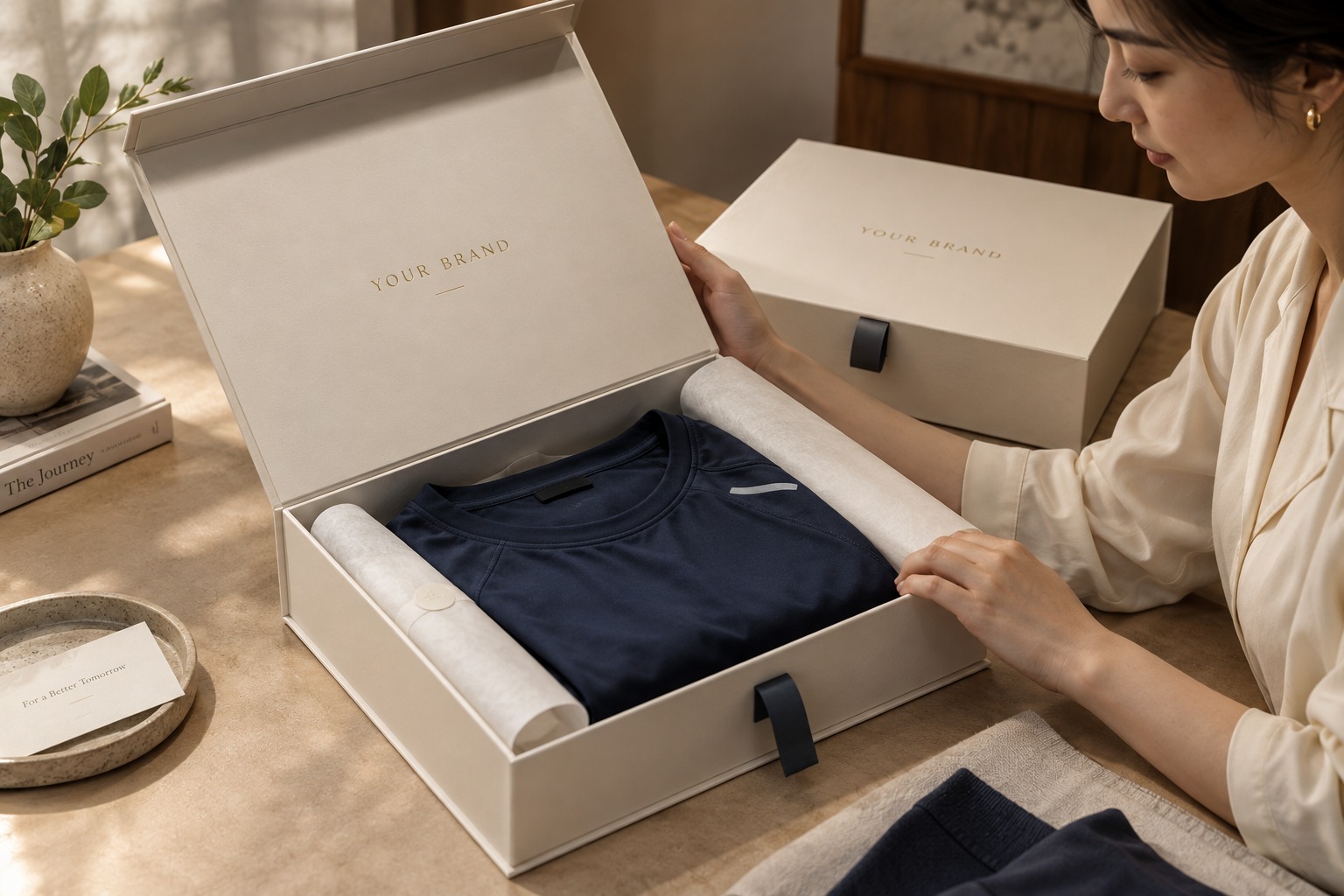 Custom Gift Boxes custom apparel packaging example