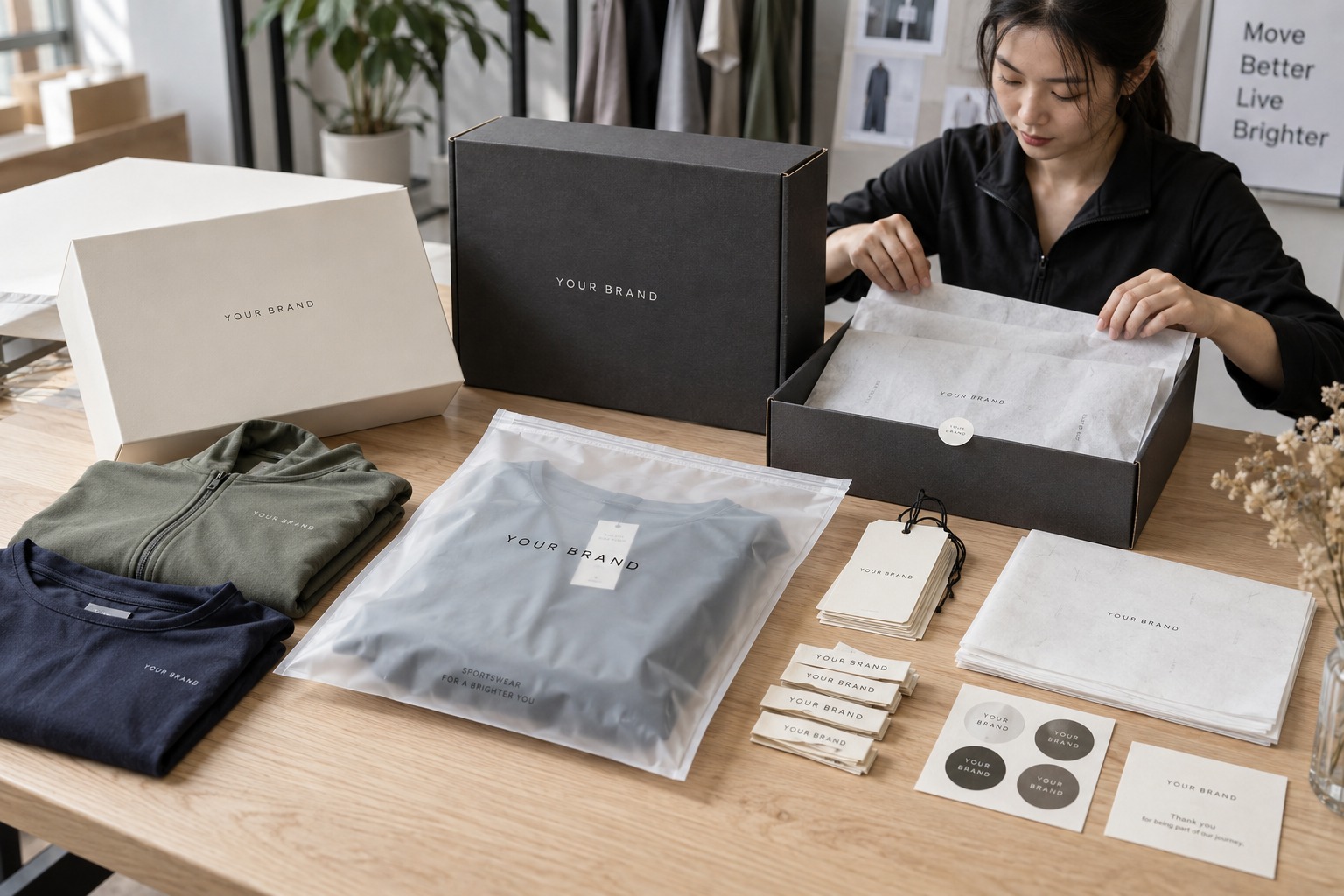 Full Brand Packaging Solutions custom apparel packaging example