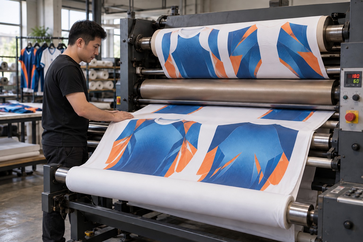 Illustrative sublimation printing process